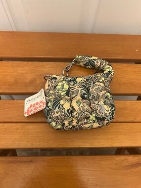 NWT Free People Movement Floral Quilted Mini Pouch Bag - Yellow/Green/Blue